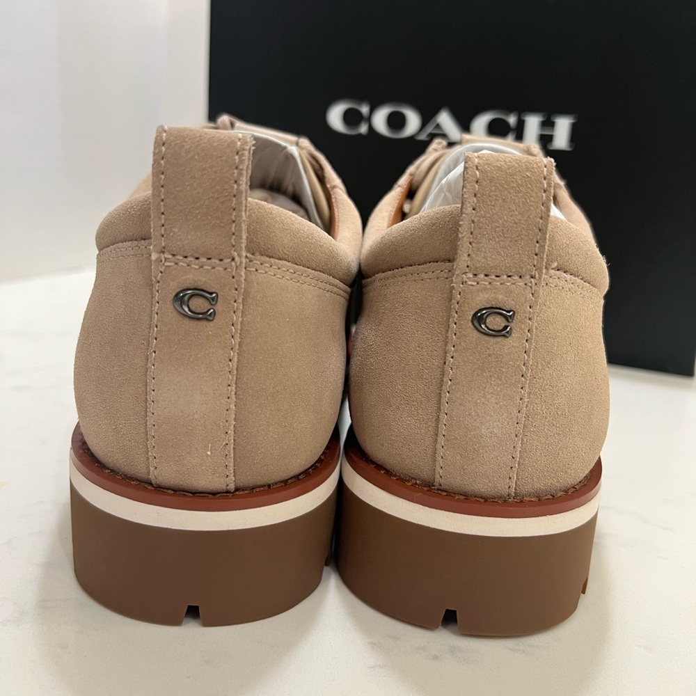 Coach Tan Oxfords Moc Toe Casual - Picture 8 of 14